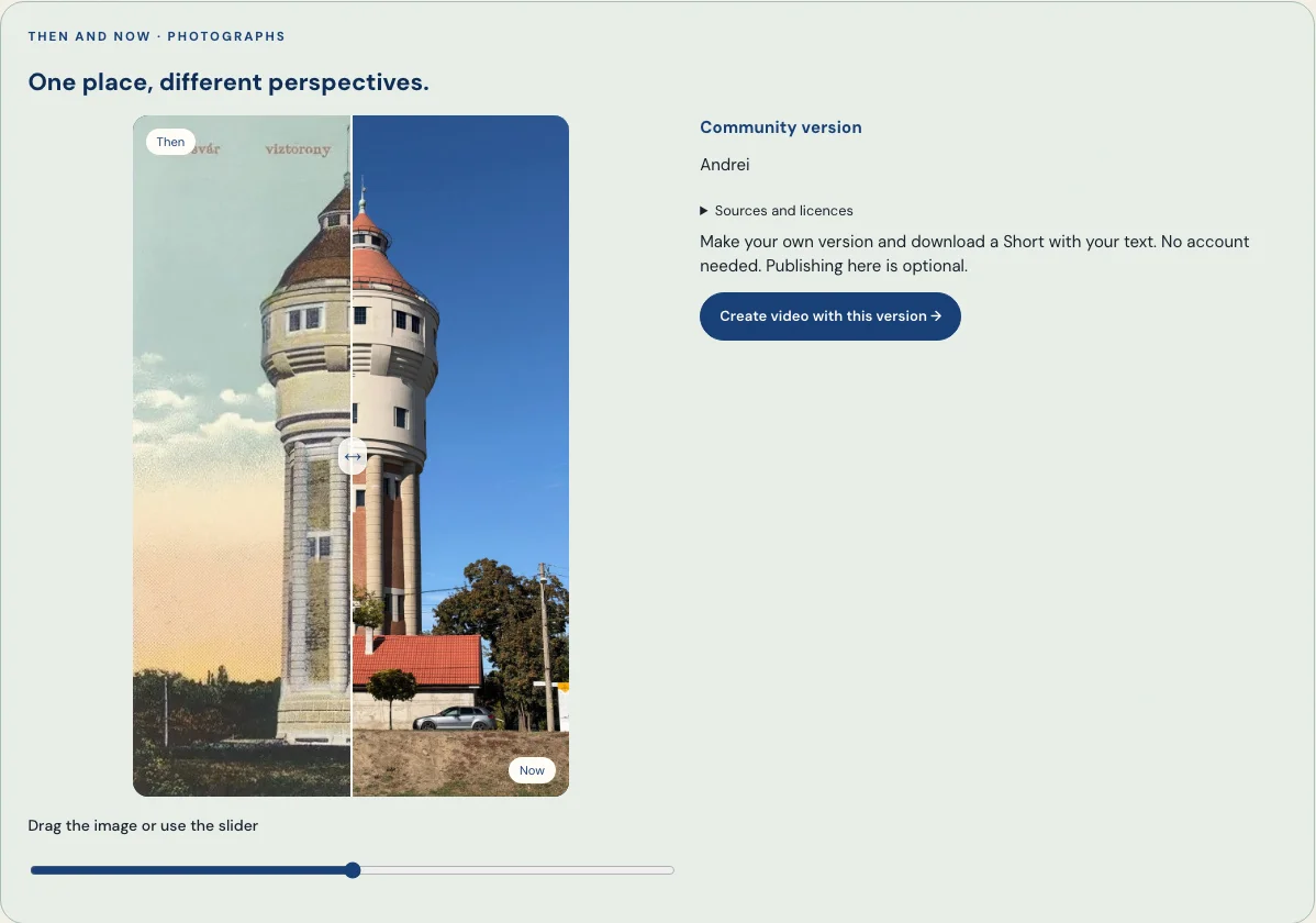 Real product screen: the published Fabric Water Tower comparison.